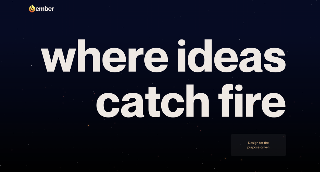 Frogedbyember website design screenshot